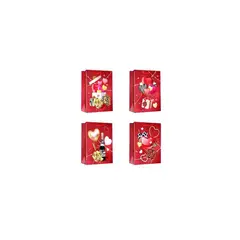 GENERICO - Bolsa de regalo corazones 8x18x24cm