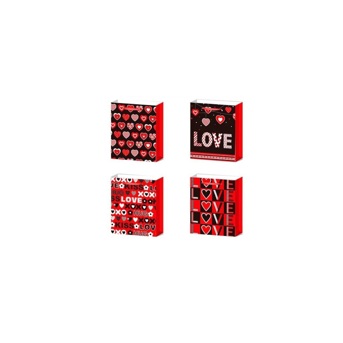 GENERICO - Bolsa de regalo love Diseño Aleatorio 12x31x40cm