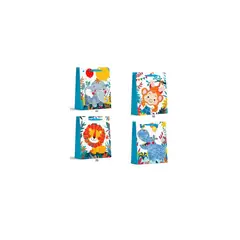 GENERICO - Bolsa de regalo animales diseño surtido 12x31x40cm