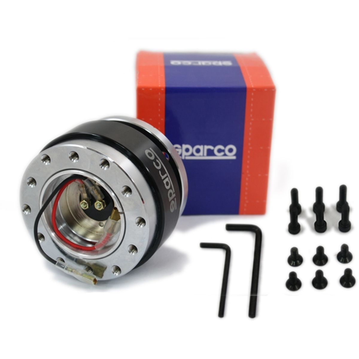 GENERICO - Masa Desmontable Universal Volante SPARCO NEGRO Auto Karvas