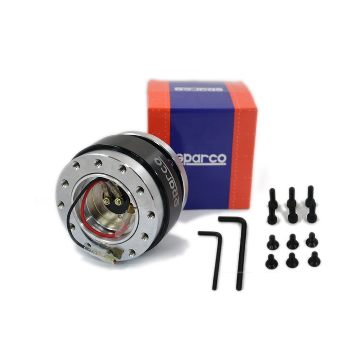 GENERICO - Masa Desmontable Universal Volante SPARCO NEGRO Auto Karvas