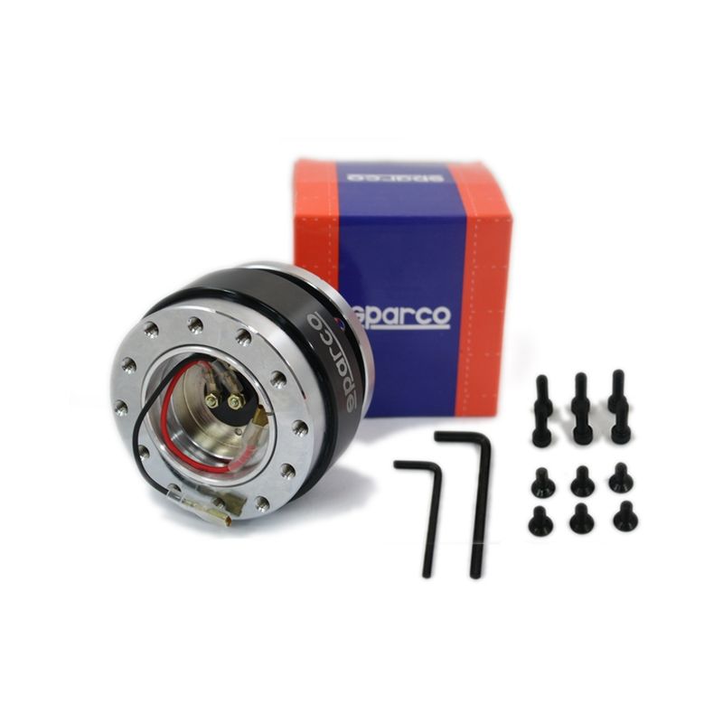GENERICO - Masa Desmontable Universal Volante SPARCO NEGRO Auto Karvas