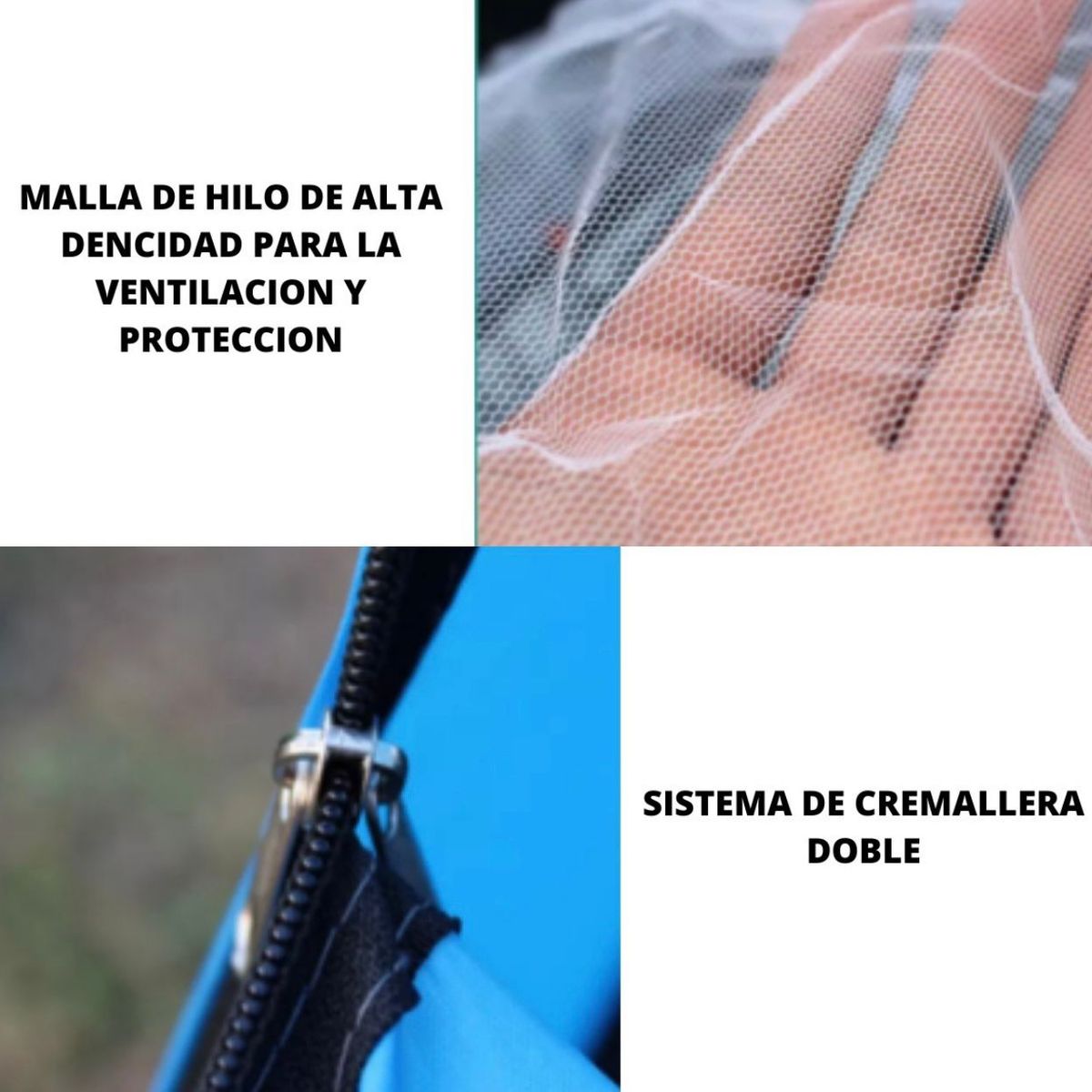 GENERICO - Carpa Tiendas Camping de 2x2m de 3-4 personas