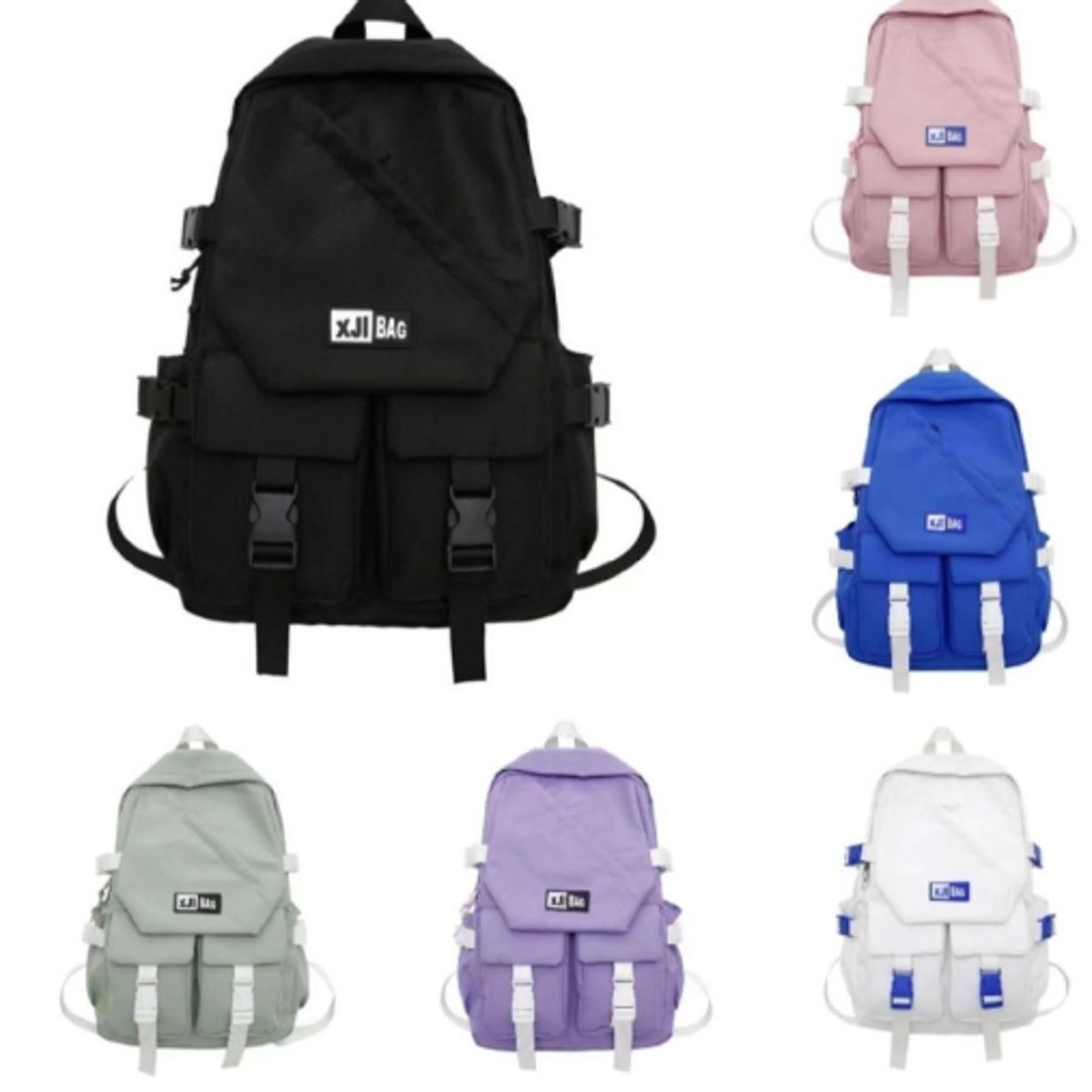 GENERICO - Mochila Multifuncional con múltiples bolsillos Color Rosa