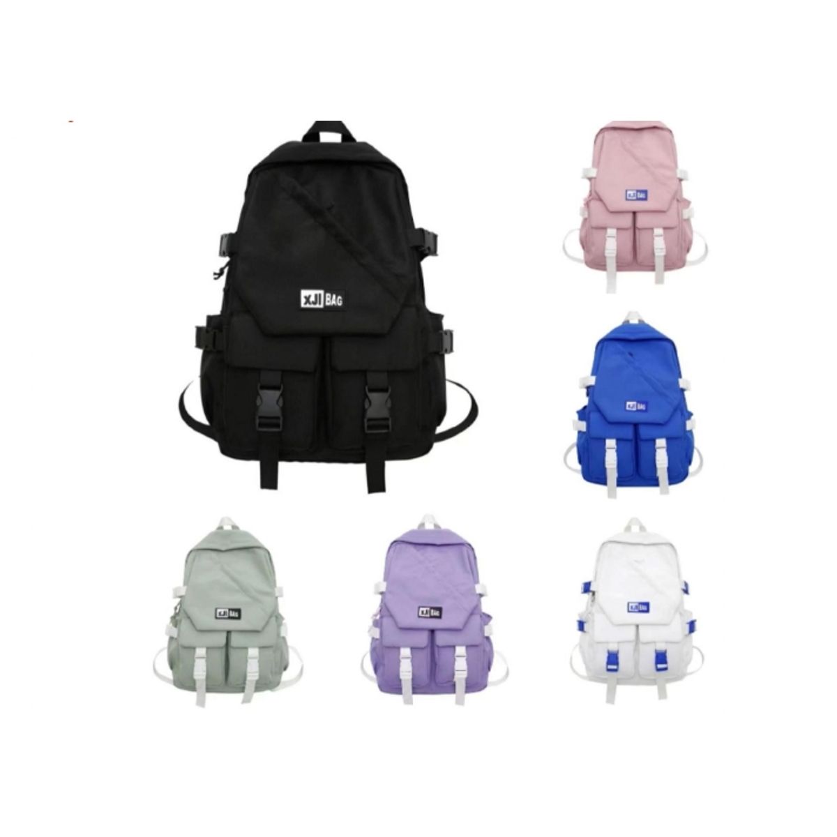 GENERICO - Mochila Multifuncional con múltiples bolsillos Color Rosa