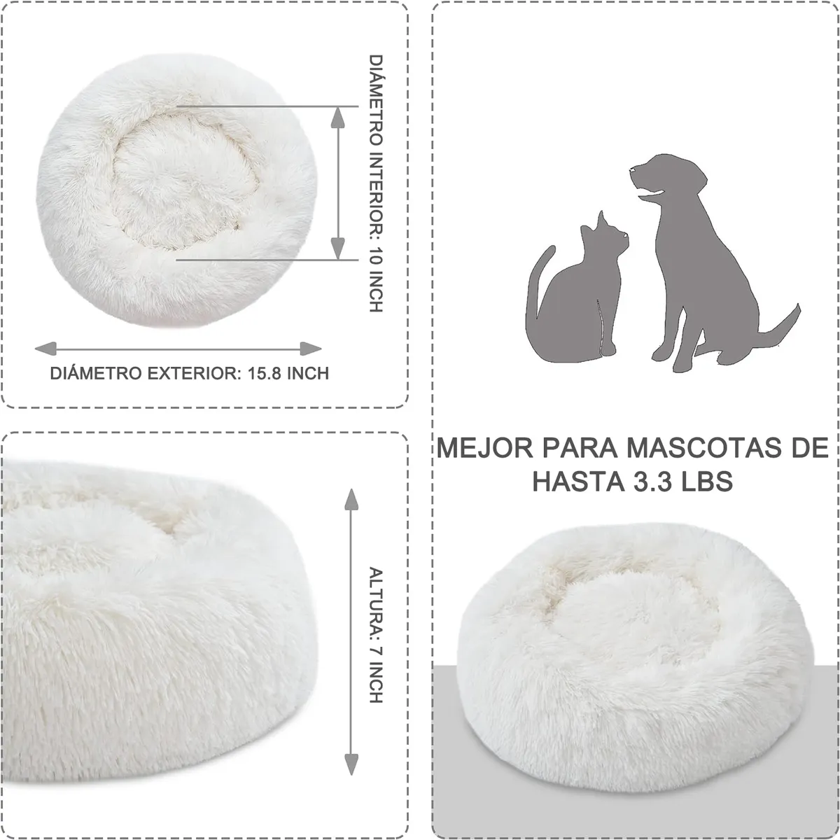 PAGANOOM - Camas para gatos para gatos de interior Dentro de 33LB