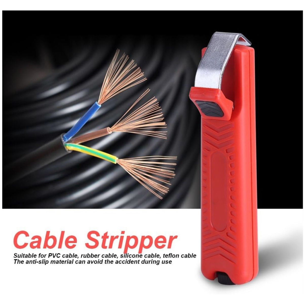 KUANGYE - Pelacable Giratorio Para Cordon Electrico 8-28mm