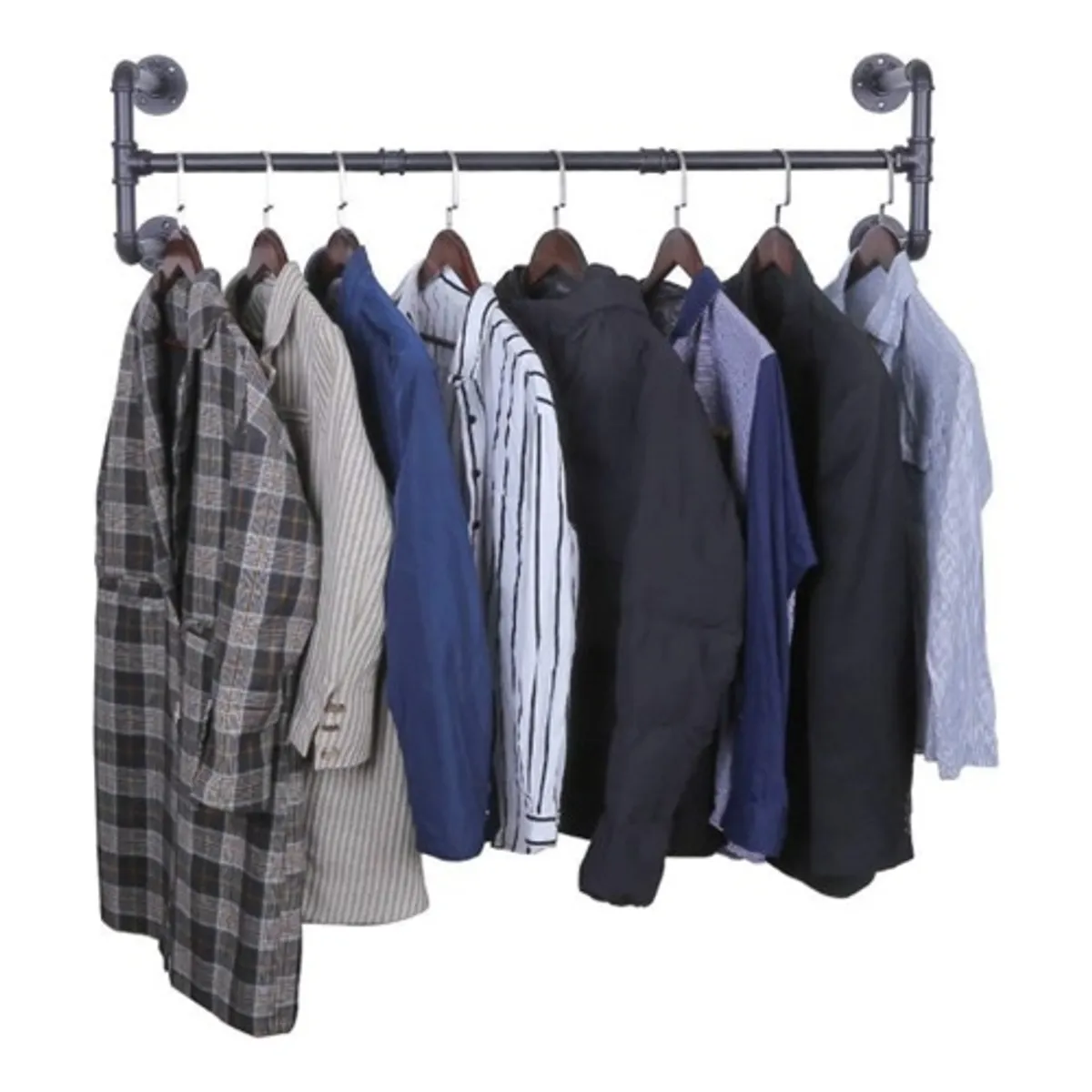 TNAKIEX - Perchero Tubería Industrial Vintage De Colgar Ropa En Pared