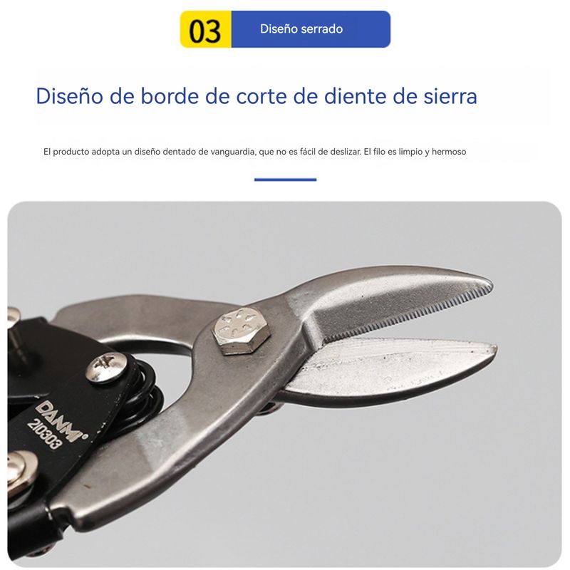 GENERICO - Tijera Corta Lata Aviacion Hojalatera 10 Pulgadas