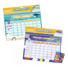 ADETEC - Pizarra Magnética Planner Diseño Infantil Marcador