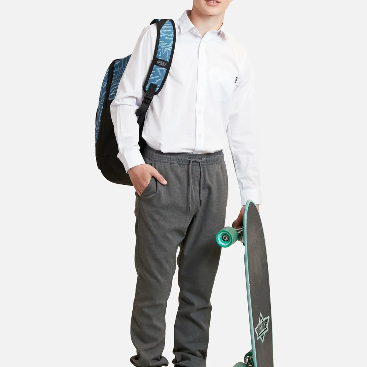 MAUI AND SONS - Pantalón Escolar Moriuw Gris Juvenil Maui and Sons