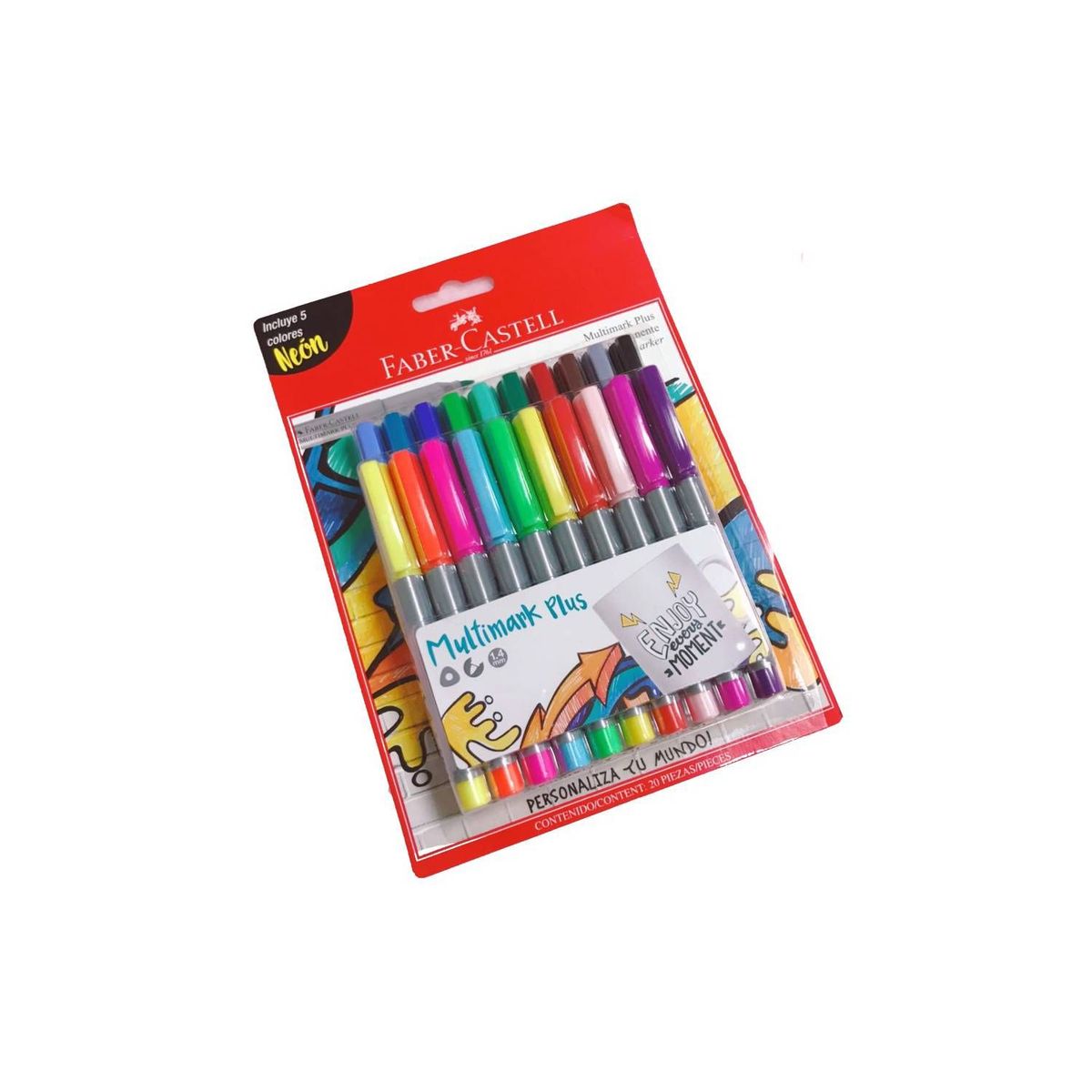 FABER-CASTELL - Marcador permanente Multimark Faber Castell plus 20 unidades