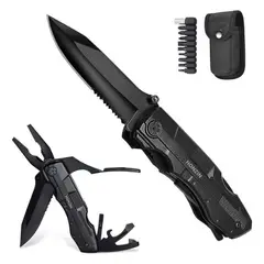 GENERAC - Navaja Tactica Cuchillo Tactico Militar Alilicate 16en1 Blck