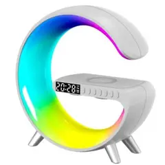U BUY - Lampara Despertador Cargador Inalámbrico Parlante Bluetooth Blanco