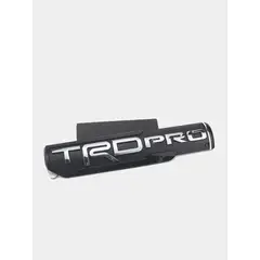 GENERICO - Emblema insignia 3D TRD PRO etiqueta pegati negro letra plata