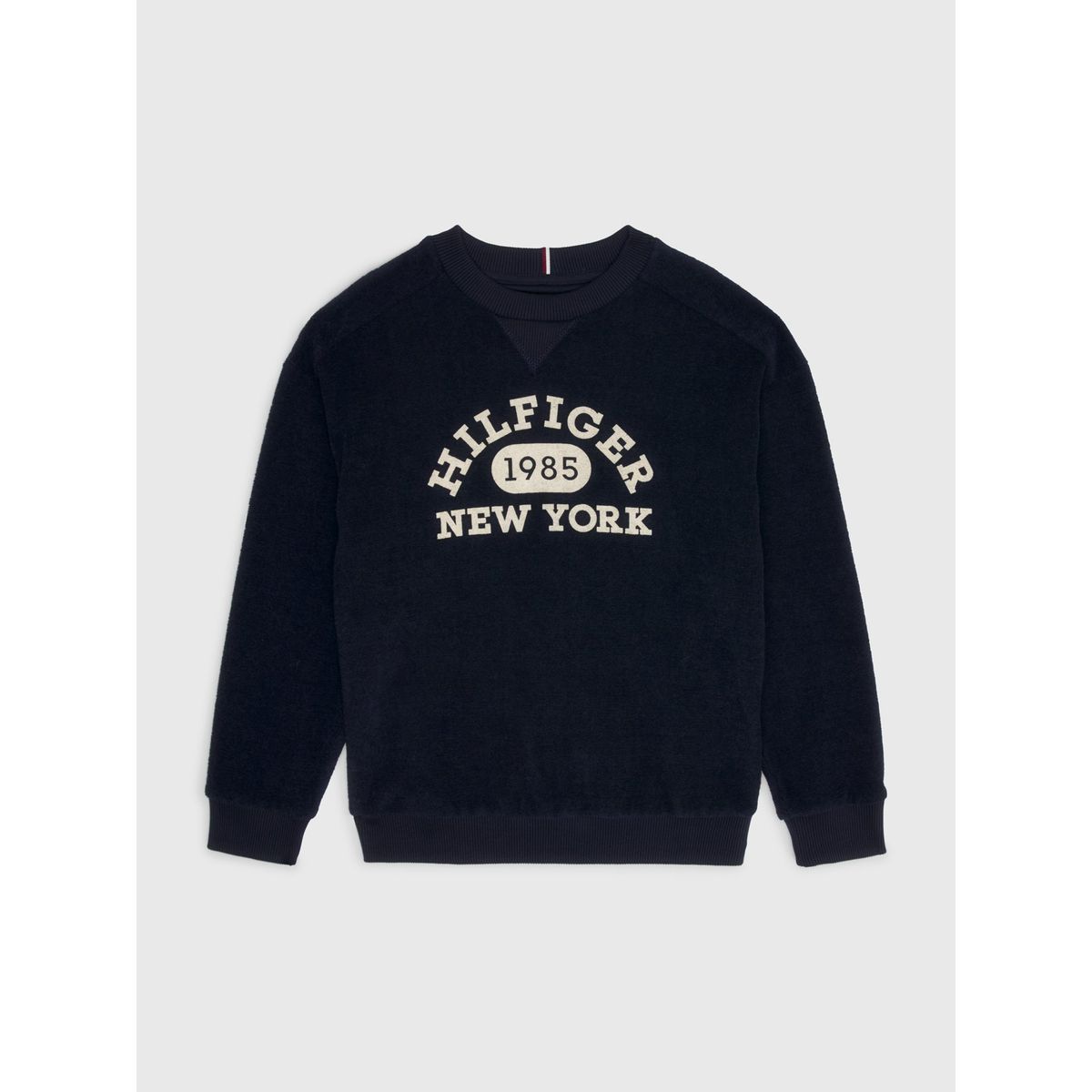 TOMMY HILFIGER - Polerón Con Logo Universitario Azul Tommy Hilfiger