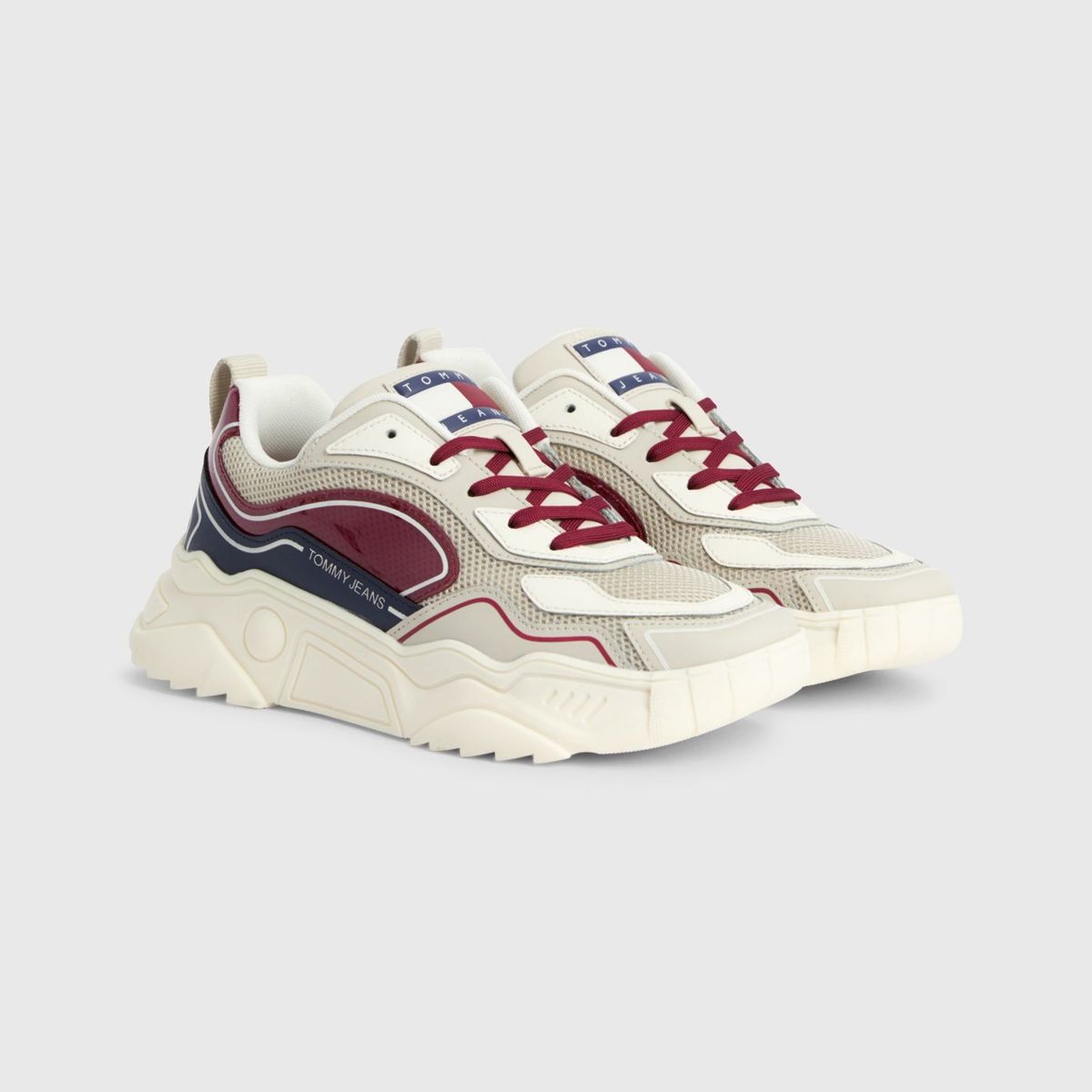 TOMMY HILFIGER - Zapatillas Estilo Running Chunky Beige Tommy Hilfiger