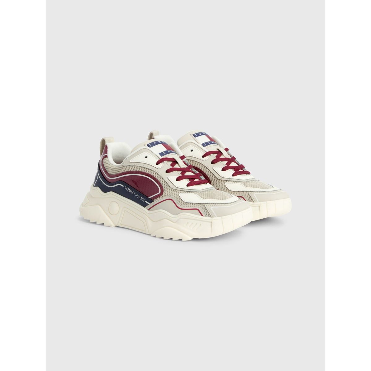 TOMMY HILFIGER - Zapatillas Estilo Running Chunky Beige Tommy Hilfiger