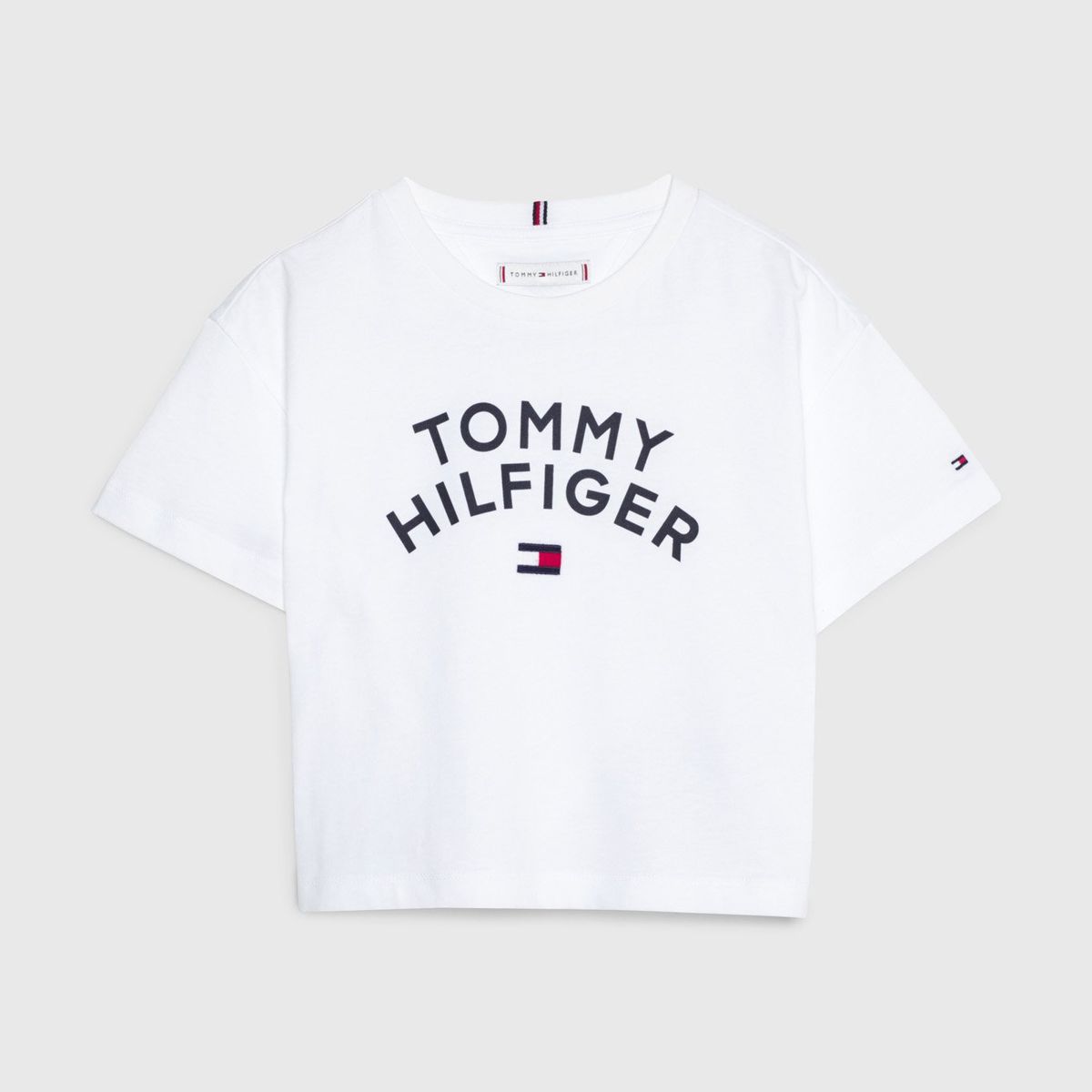 TOMMY HILFIGER - Polera Relaxed Con Logo Blanco Tommy Hilfiger