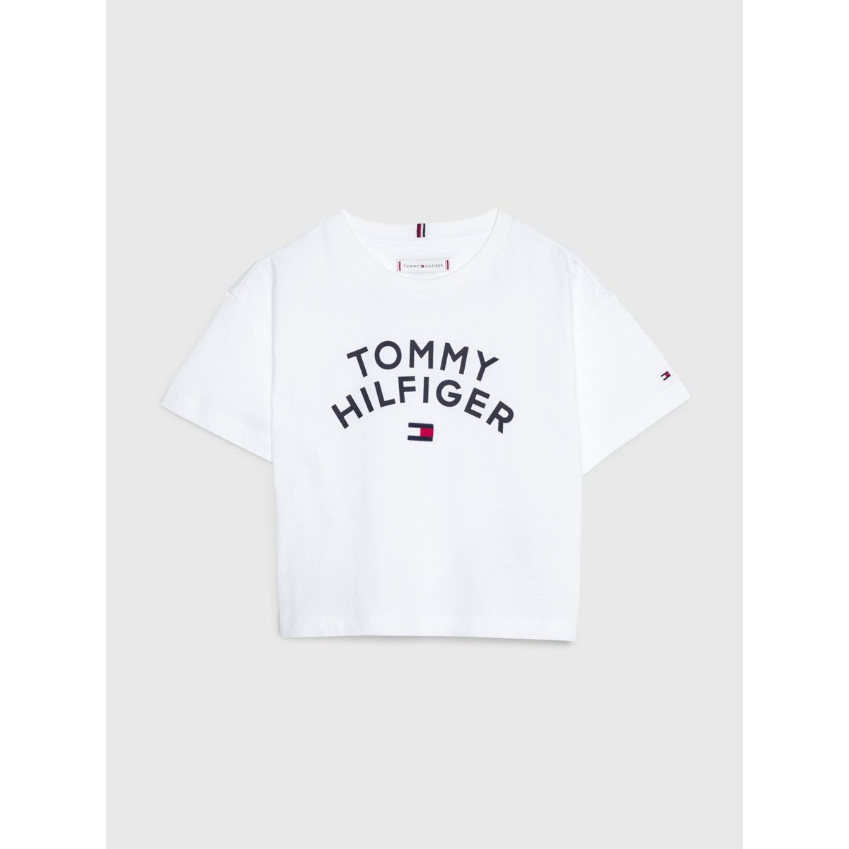 TOMMY HILFIGER - Polera Relaxed Con Logo Blanco Tommy Hilfiger