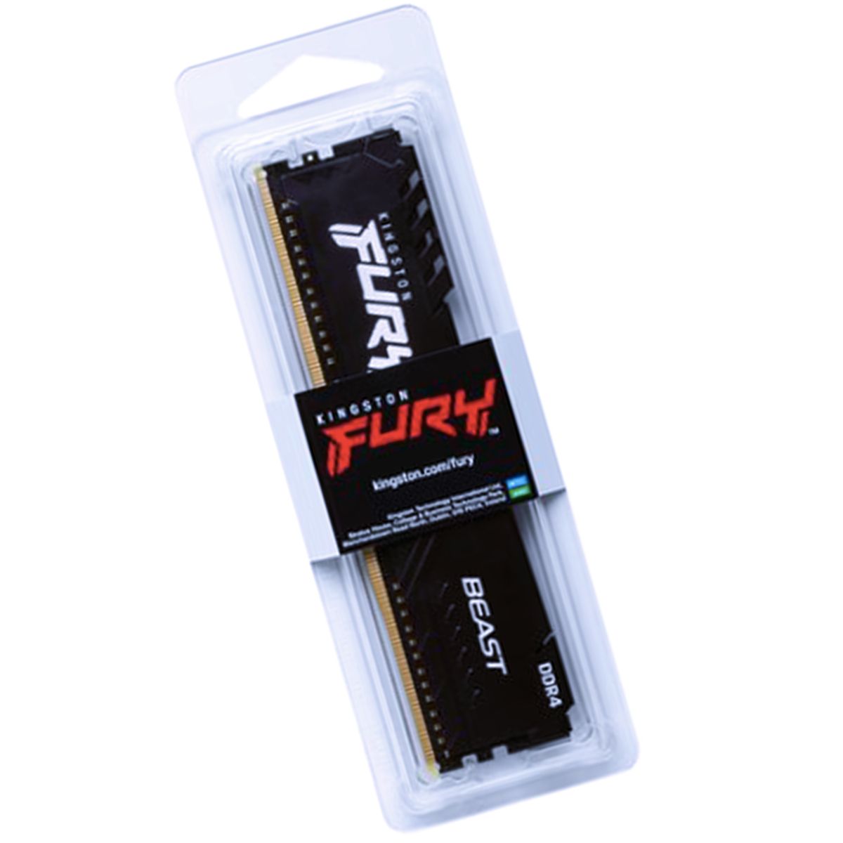 KINGSTON - Memoria Ram 16GB 3200MHZ DDR4 DIMM FURY Beast Black