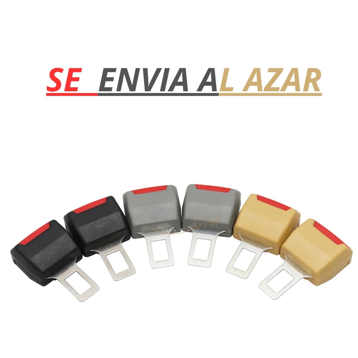 GENERICO - Hebilla Cinturón De Seguridad Extensor Auto Pack 3