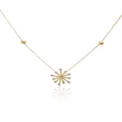 JB JOYAS BARON - Conjunto de Aros y Collar de Oro 18 kt Modelo Estrella