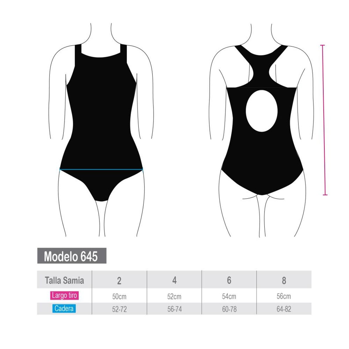 SAMIA - Traje de baño básico de niña negro SAMIA