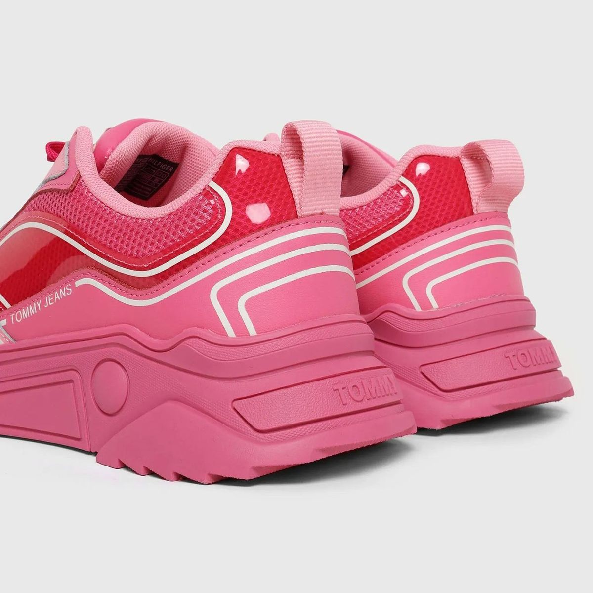 TOMMY HILFIGER - Zapatillas Estilo Running Chunky Rosado Tommy Hilfiger