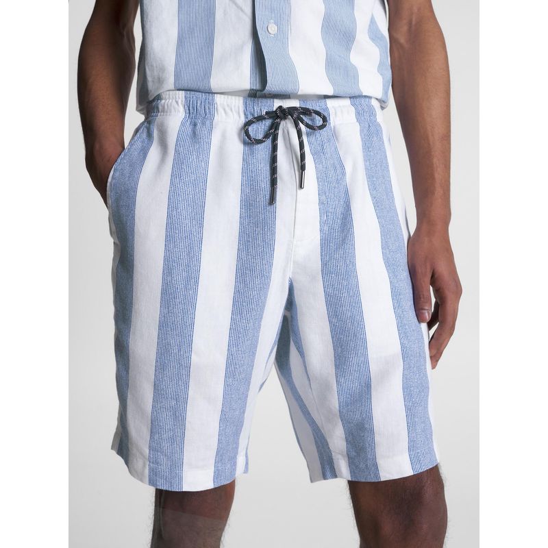 TOMMY HILFIGER - Shorts Harlem A Rayas Celeste Tommy Hilfiger