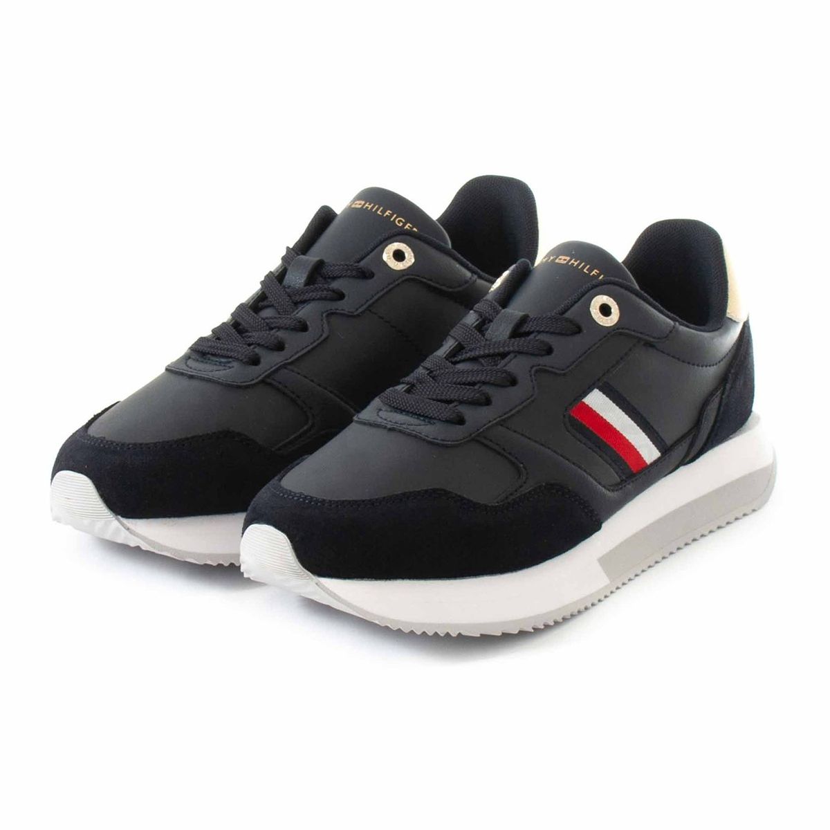 TOMMY HILFIGER - Zapatillas Metalic Global Stripe Azul Tommy Hilfiger