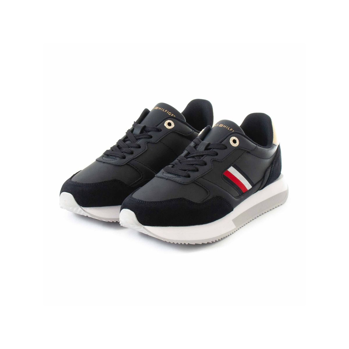 TOMMY HILFIGER - Zapatillas Metalic Global Stripe Azul Tommy Hilfiger