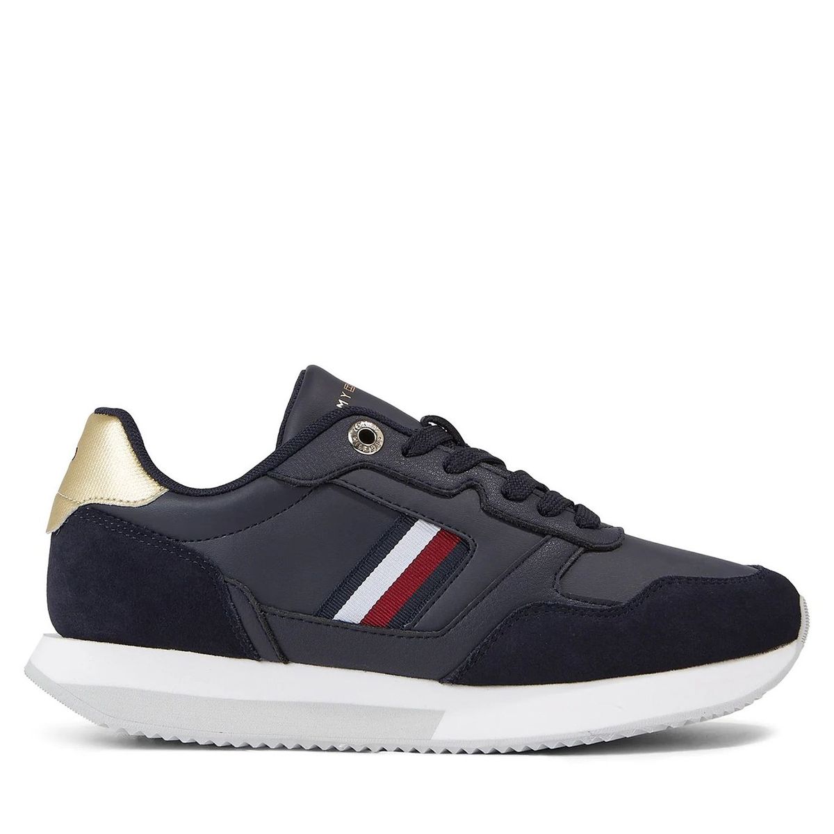 TOMMY HILFIGER - Zapatillas Metalic Global Stripe Azul Tommy Hilfiger
