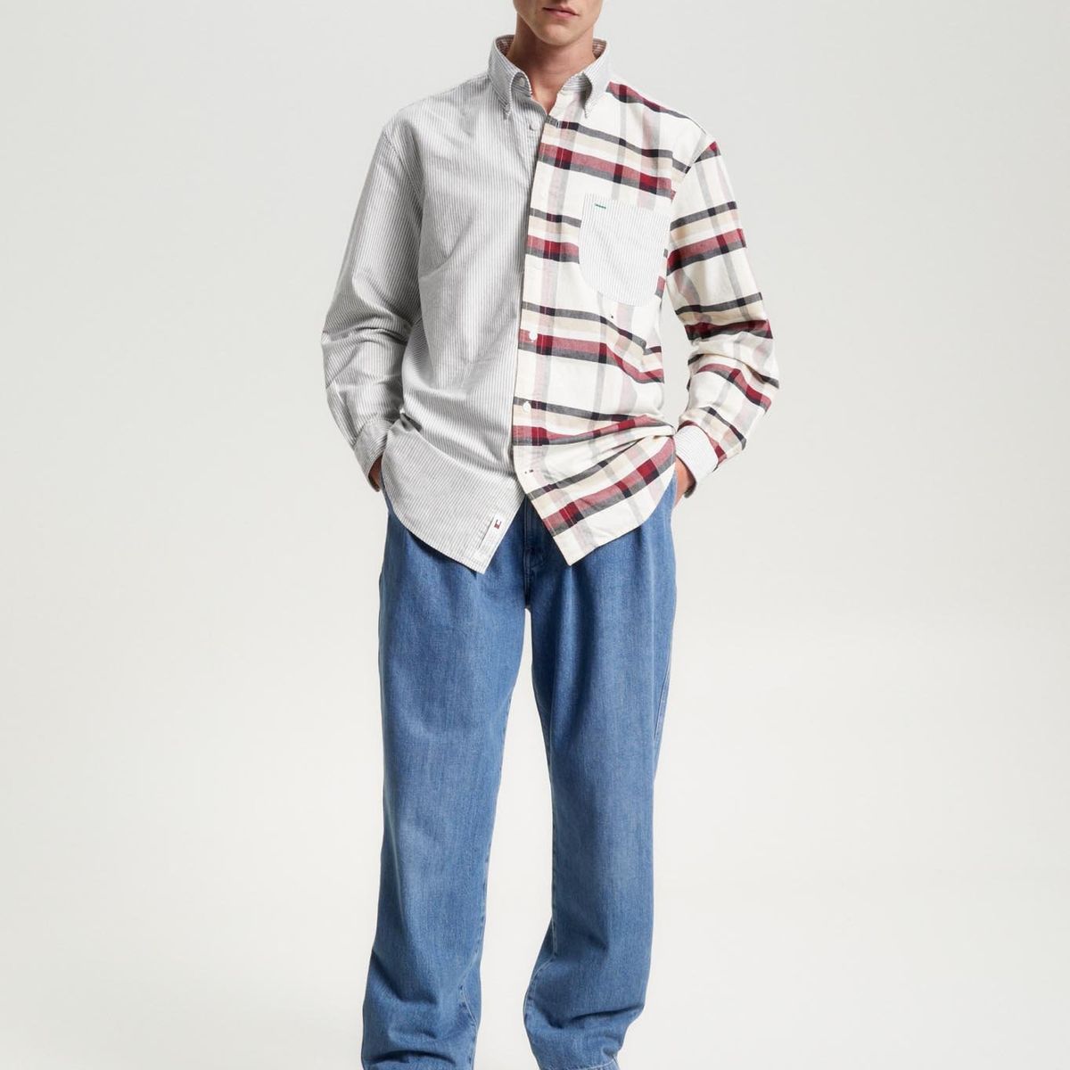 TOMMY HILFIGER - Camisa Global Stripe Blocking  Multic. Tommy Hilfiger