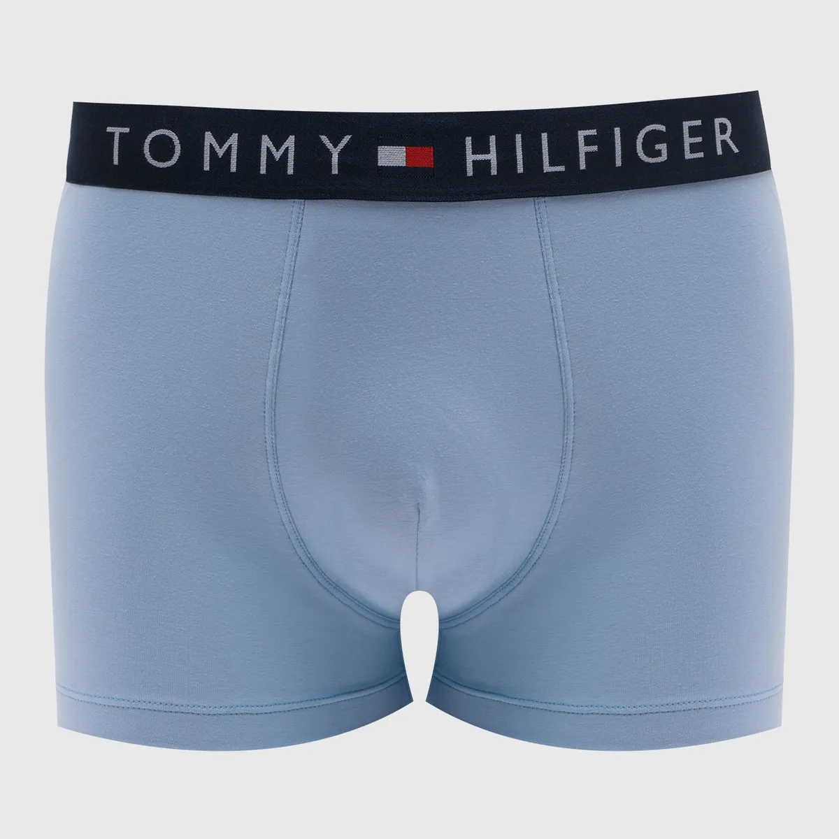 TOMMY HILFIGER - Trunk Solid Logo En La Cintura Celeste Tommy Hilfiger