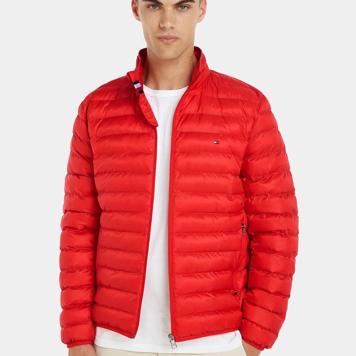 TOMMY HILFIGER - Parka Packable Light Warm Rojo Tommy Hilfiger