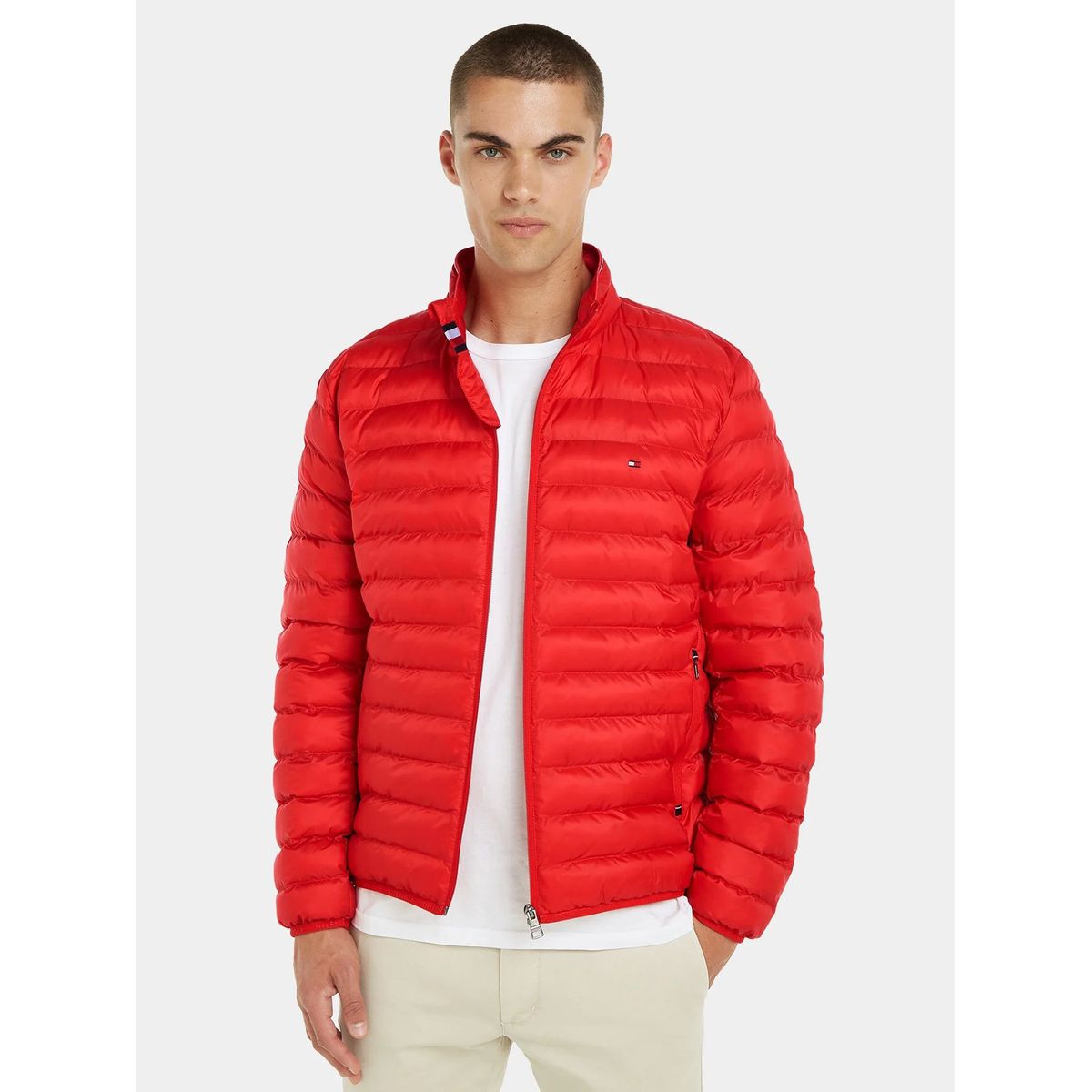 TOMMY HILFIGER - Parka Packable Light Warm Rojo Tommy Hilfiger