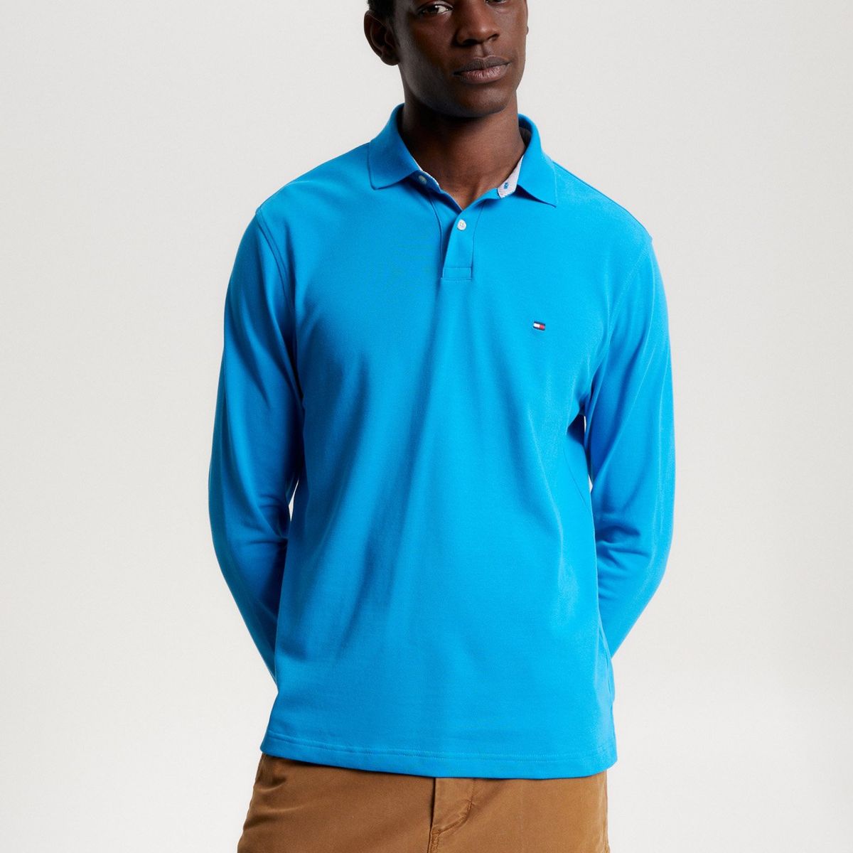 TOMMY HILFIGER - Polo Collection 1985 Regular Fit Celeste Tommy Hilfiger