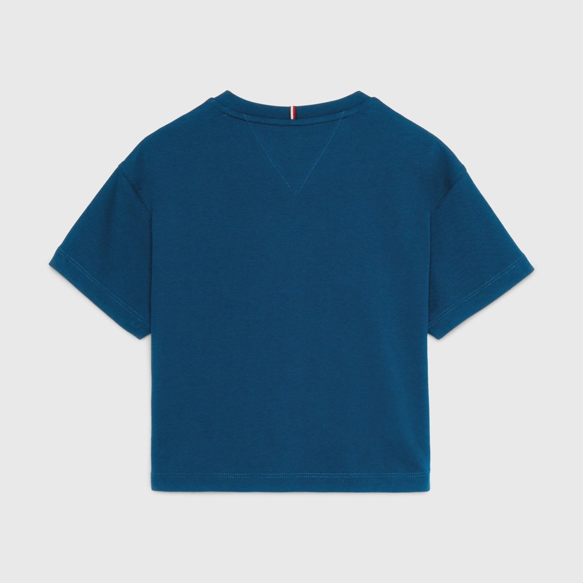 TOMMY HILFIGER - Polera Relaxed Con Logo Azul Tommy Hilfiger