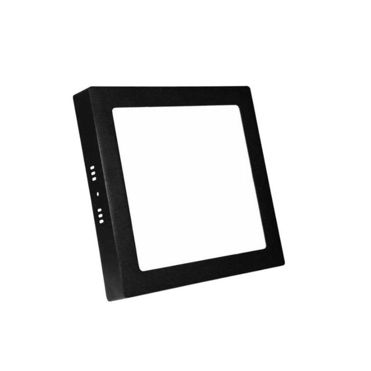 BOSCO - PLAFON PANEL LED 24W NEGRO CUADRADO 6000K BOSCO