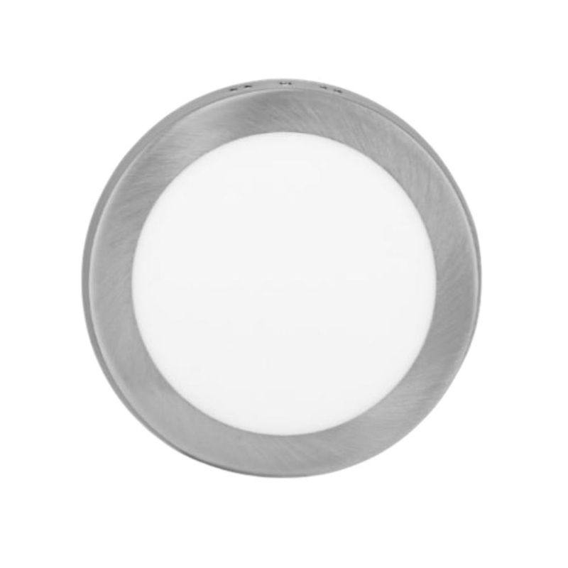BOSCO - PLAFON PANEL LED 24W SILVER REDONDO 3000K BOSCO