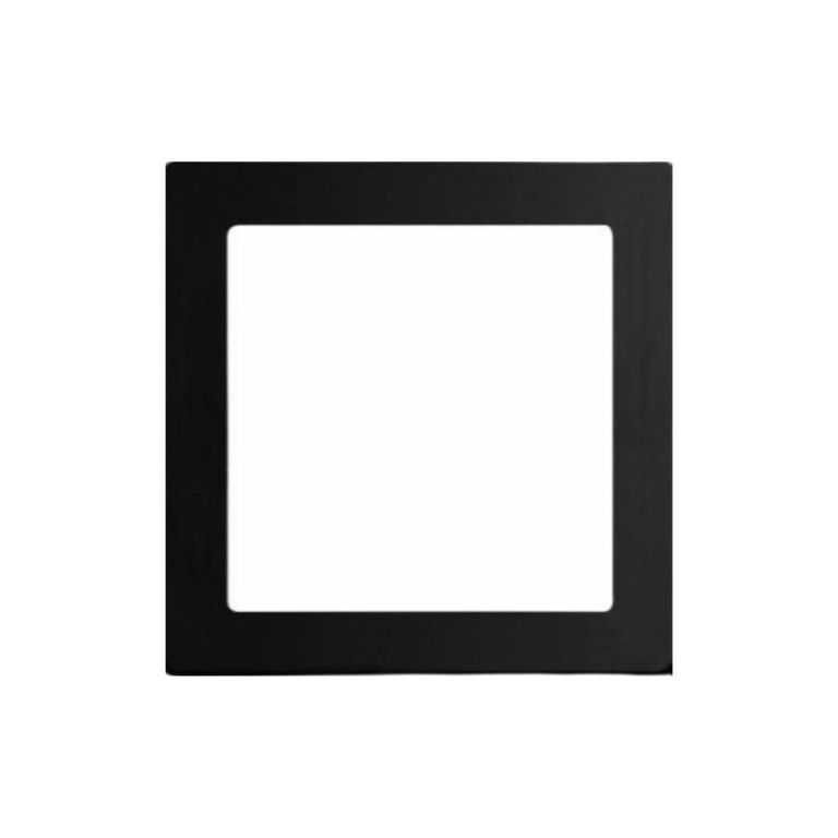 PLAFON PANEL LED 12W NEGRO CUADRADO 6000K
