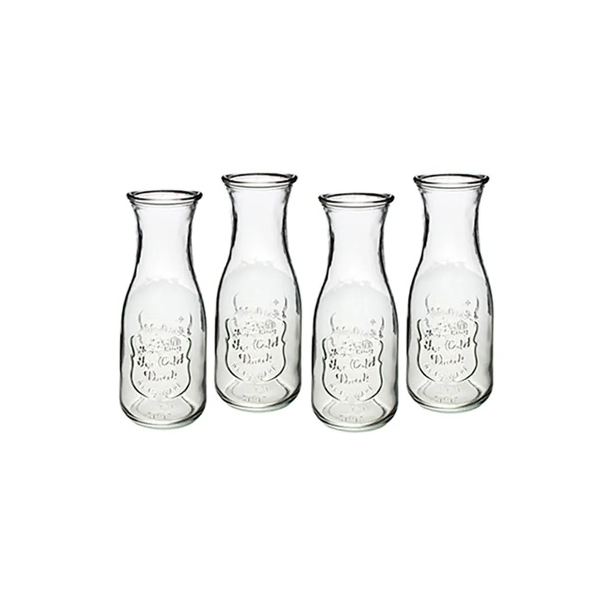 GENERICO - Jarras de vidrio 4 unidades