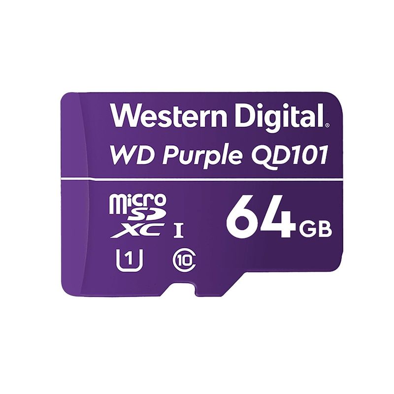 WESTERN DIGITAL - Memoria Flash WD Purple SC QD101 64 GB MicroSDXC Clase 10