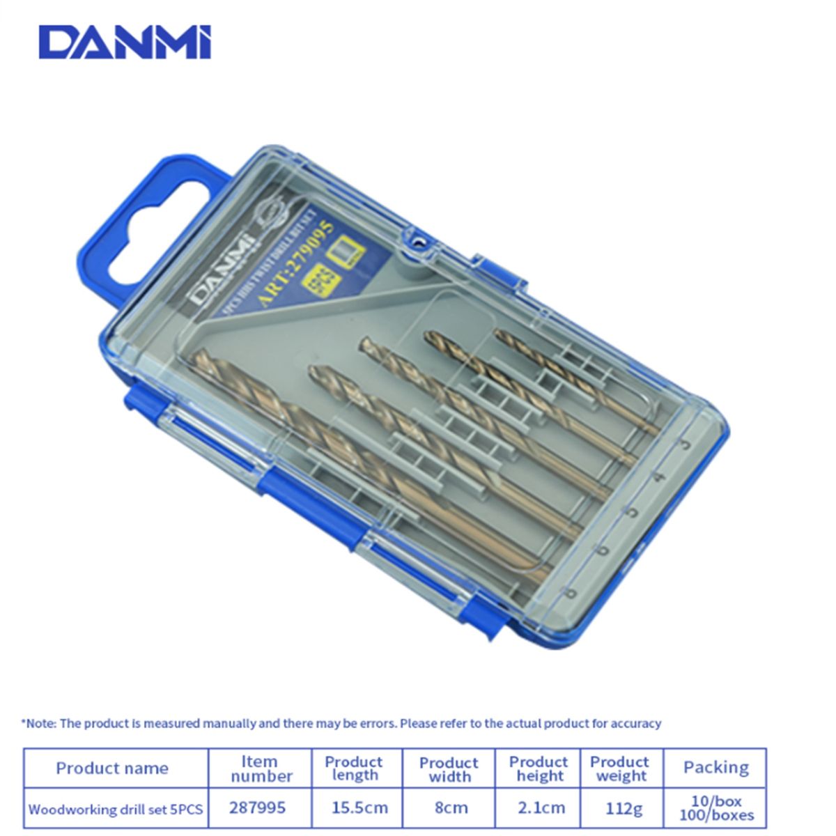 GENERICO - Broca Para Carpintería De Acero Inoxidable Danmi 5pcs