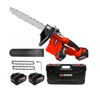 Motosierra Podadora Eléctrica 16 Pulgadas + 2 Baterías