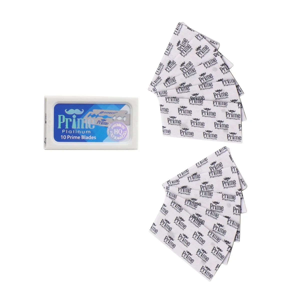 DORCO - 10 repuestos de navaja hoja afeitar Dorco Platinium Acero