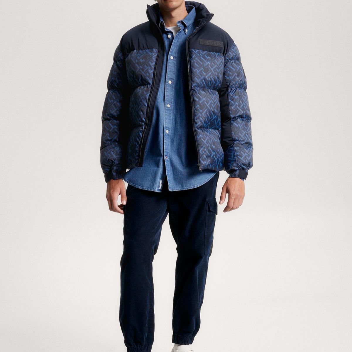 TOMMY HILFIGER - Parka Acolchada Warm Monogram Azul Tommy Hilfiger