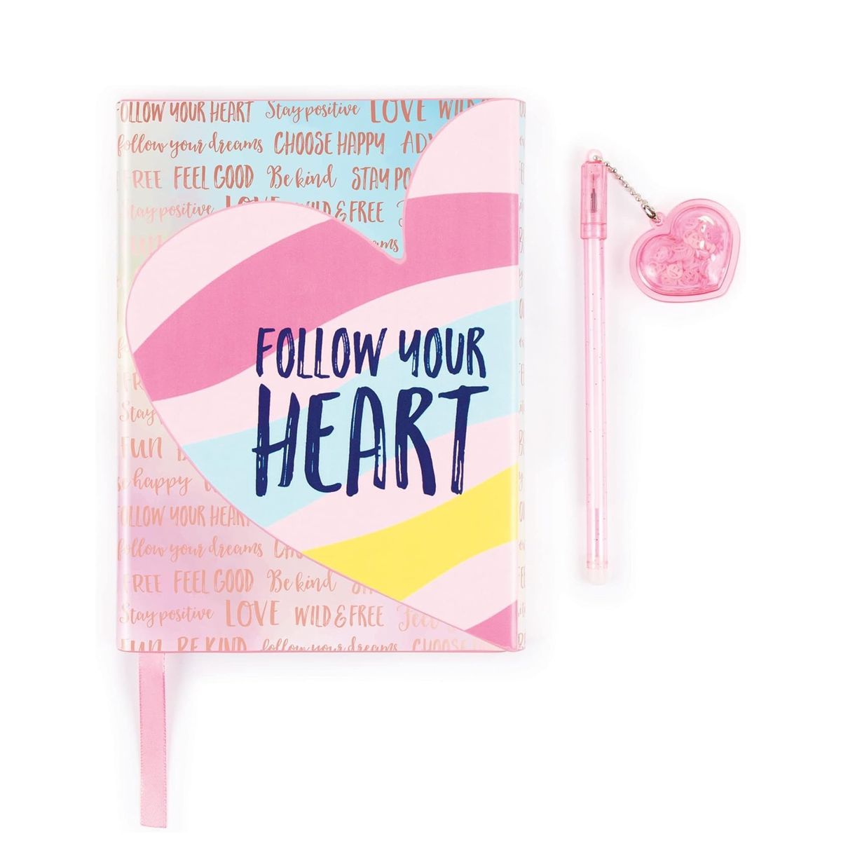 MAKE IT REAL - Libreta Rosada Cuaderno Make It Real Con Lapiz Para Niña