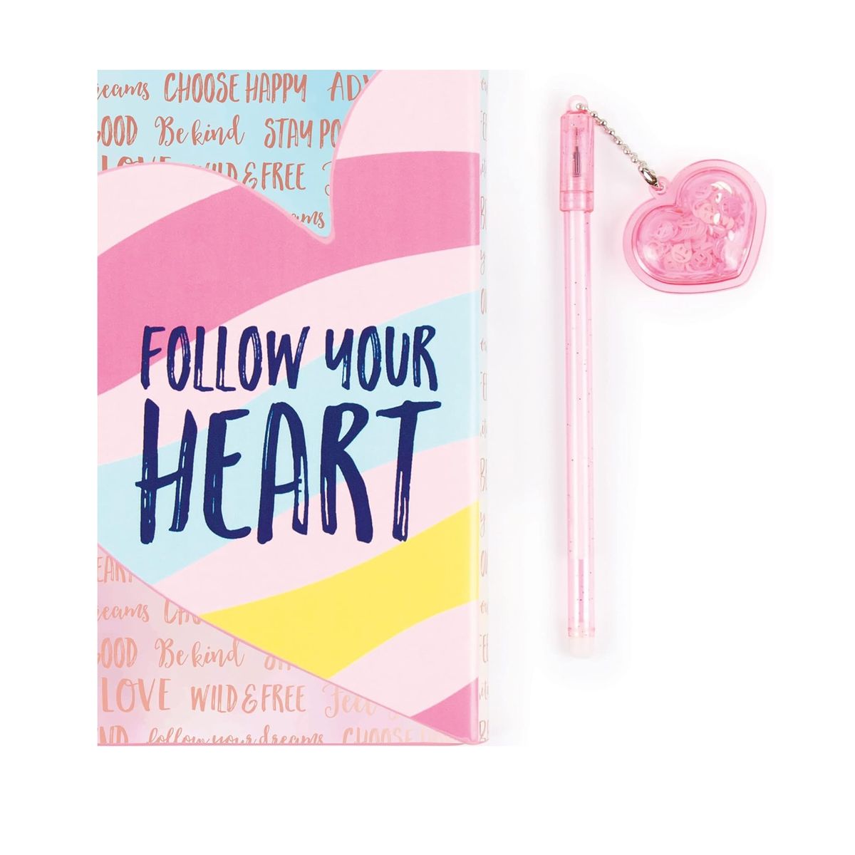 MAKE IT REAL - Libreta Rosada Cuaderno Make It Real Con Lapiz Para Niña